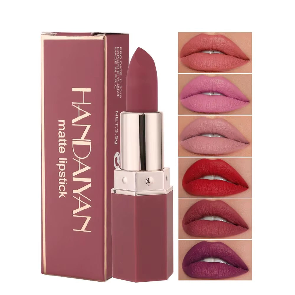 High-Pigmented Matte Lipstick Velvet Waterproof Long-Lasting Makeup Lips Cosmetics