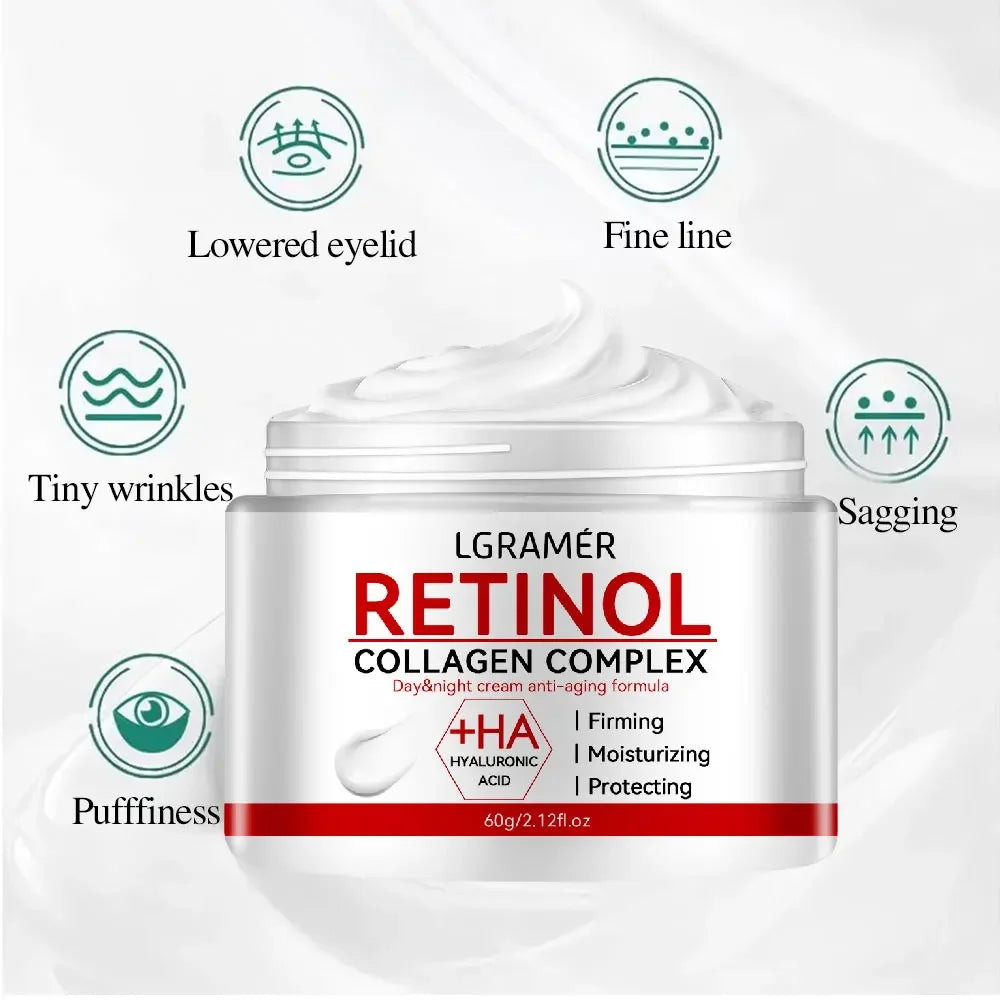 Retinol Lifting Firming Cream Collagen Smooth Wrinkles Face Cream for Moisturizer Whitening Brighten Skin Products