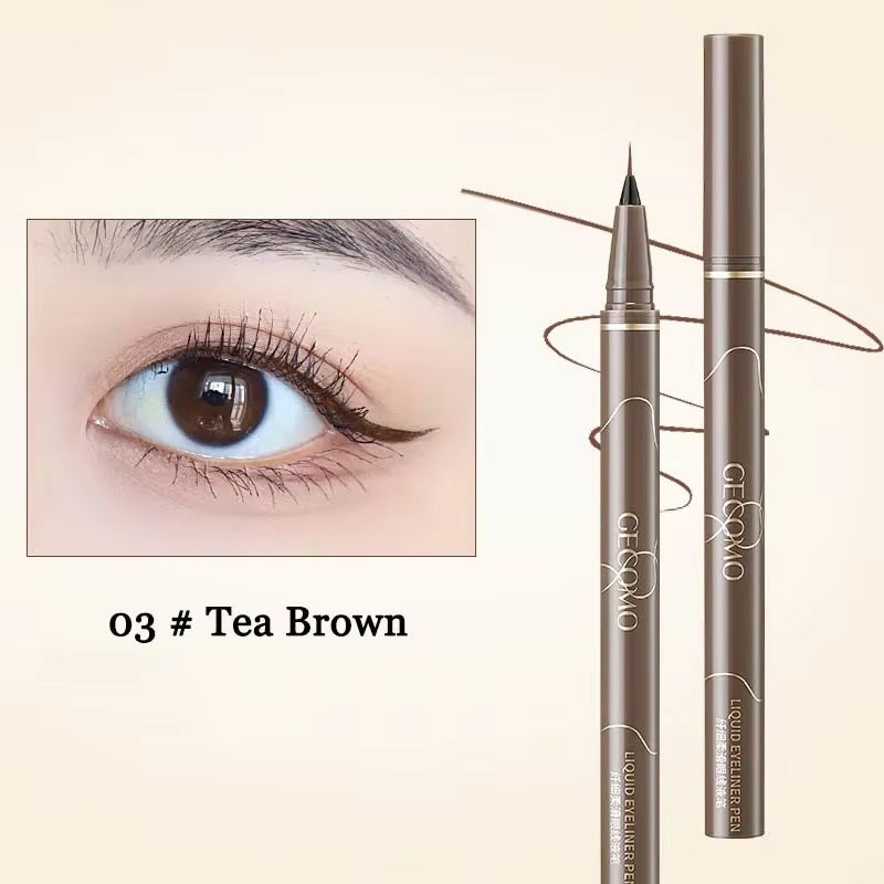 Ultra Thin Black Brown Lower Eyelash  Pen Waterproof Lasting Smooth Lying Silkworm Eyes Liner Pencils Eye Makeup Tools