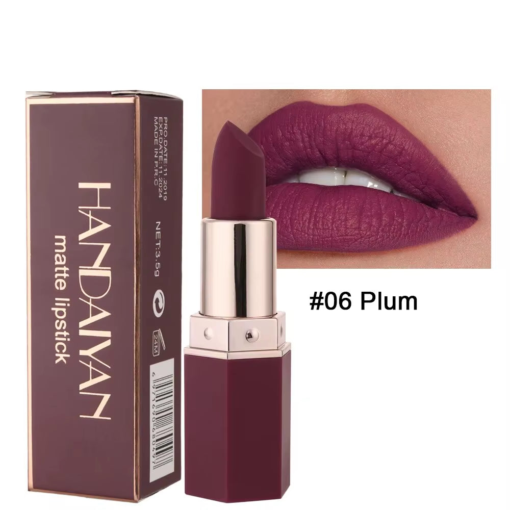 High-Pigmented Matte Lipstick Velvet Waterproof Long-Lasting Makeup Lips Cosmetics