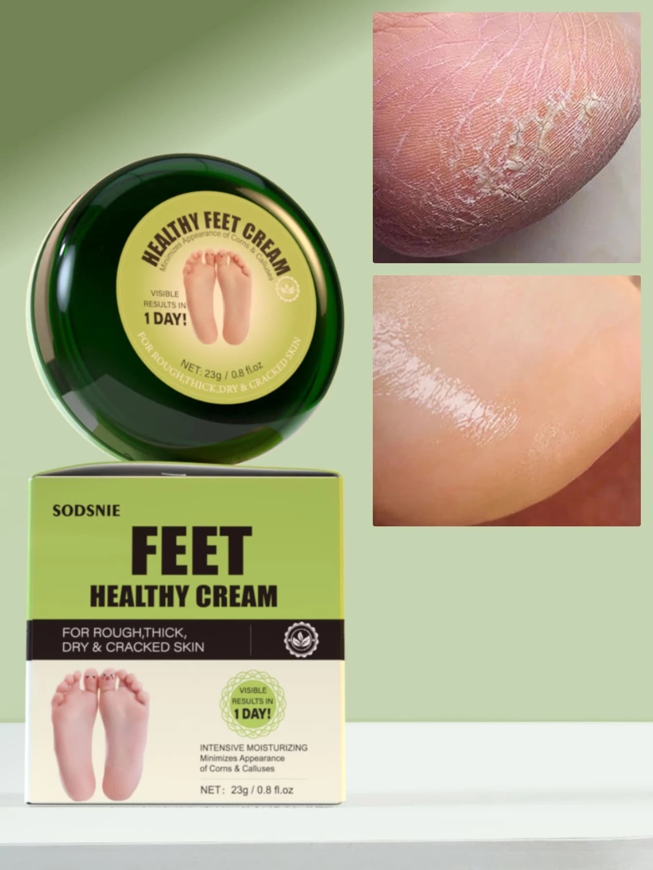 23G Foot Health Cream, Anti-Crack & Exfoliating, Deep Moisturizing & Dryness Relief, Improves Rough Skin, Foot Care