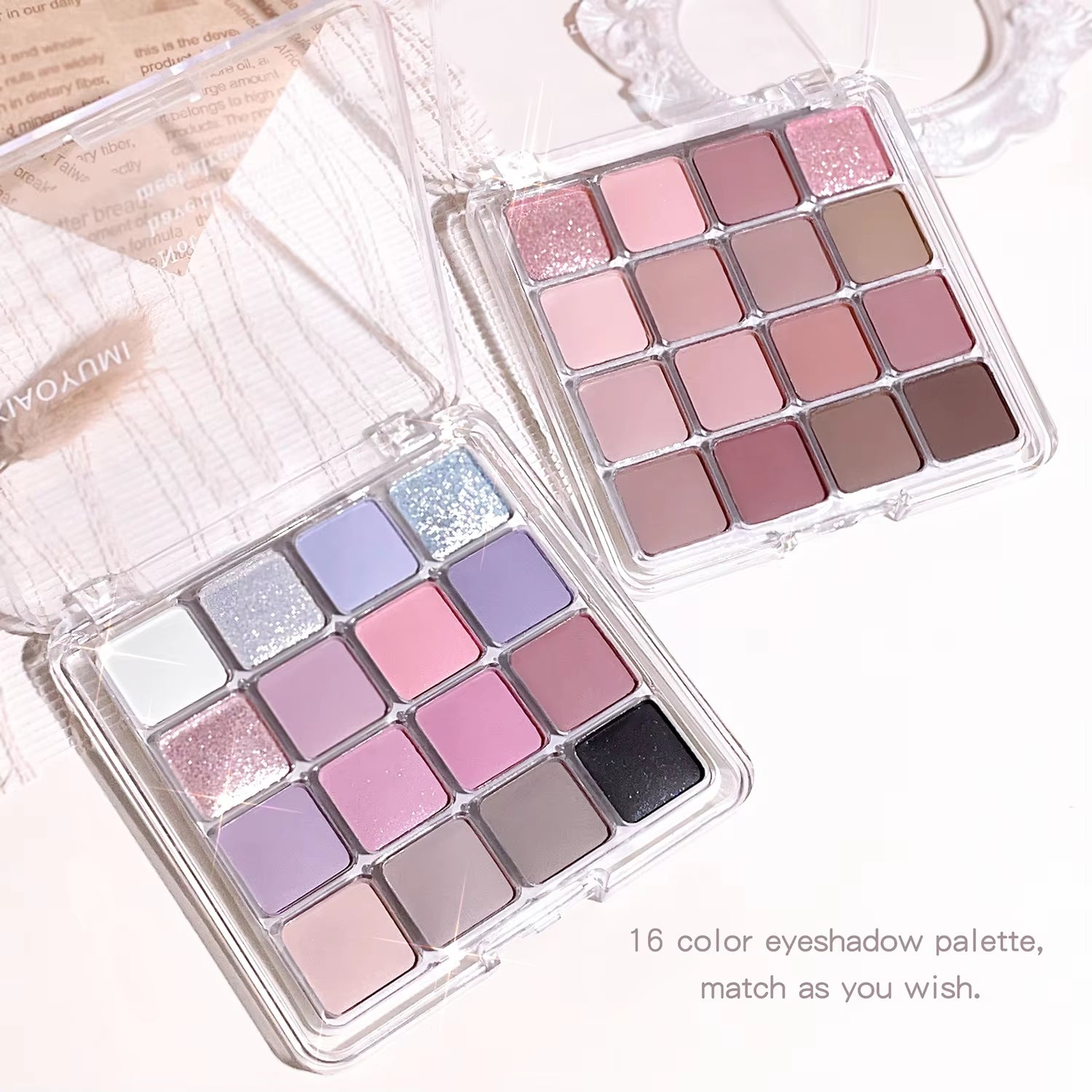 Sixteen-Color Sunset Magic Eye Shadow Plate Pearl Matte Earth Color Korean Makeup Eye Shadow