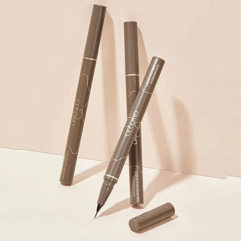 Ultra Thin Black Brown Lower Eyelash  Pen Waterproof Lasting Smooth Lying Silkworm Eyes Liner Pencils Eye Makeup Tools