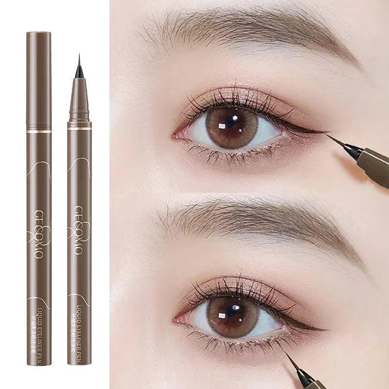 Ultra Thin Black Brown Lower Eyelash  Pen Waterproof Lasting Smooth Lying Silkworm Eyes Liner Pencils Eye Makeup Tools