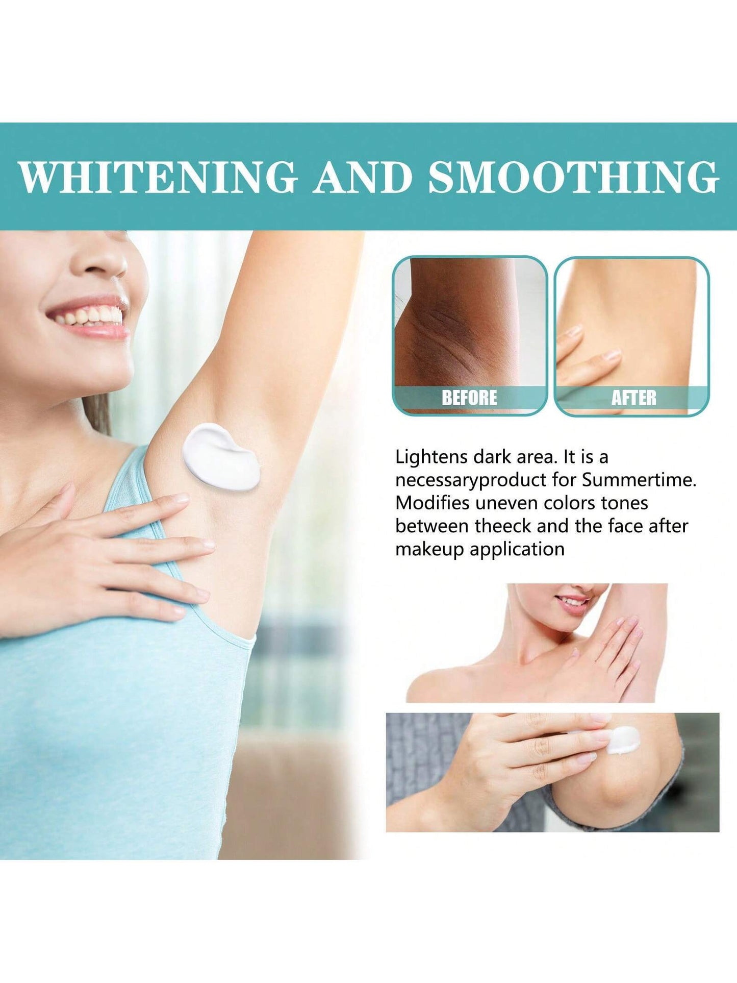 30Ml Underarm Whitening Cream Lighten Underarm Joints Elbow Hydrating Skin Brightening Cream