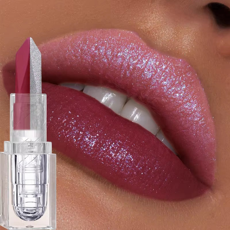 Chocolate Gradient Lipstick Is Durable, Waterproof, and Not Easy to Stick. the Cup Appears White Lipstick for Valentine'S Day