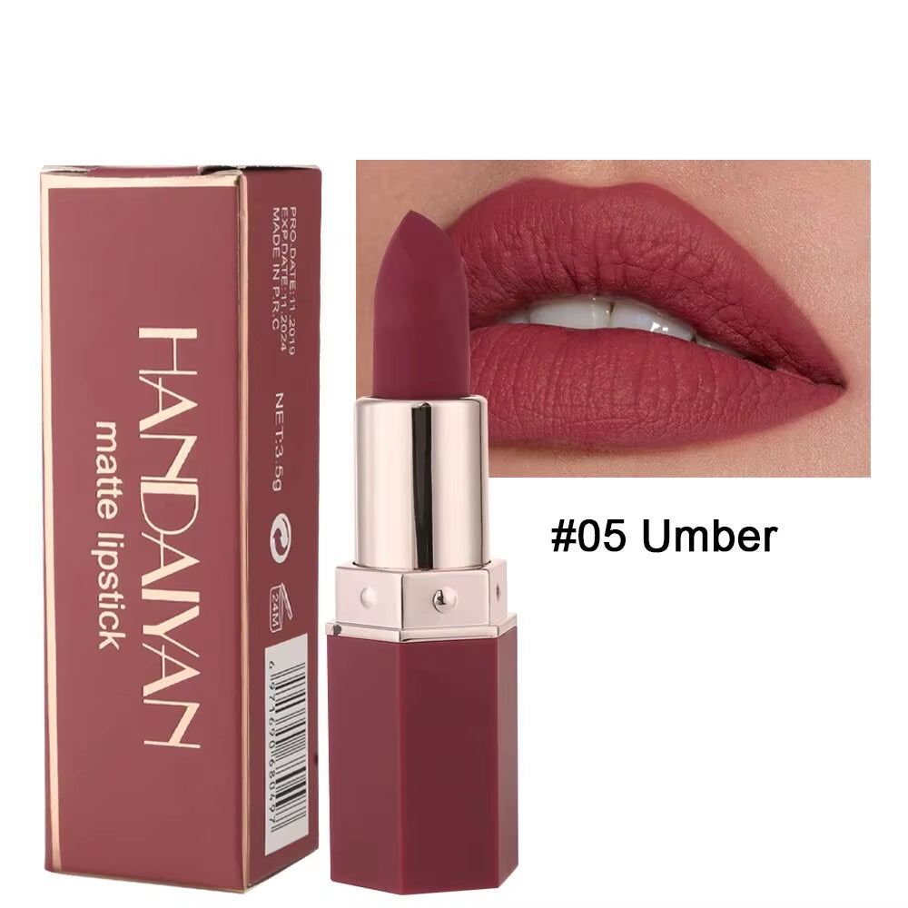 High-Pigmented Matte Lipstick Velvet Waterproof Long-Lasting Makeup Lips Cosmetics