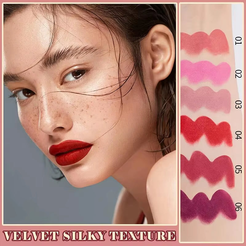 High-Pigmented Matte Lipstick Velvet Waterproof Long-Lasting Makeup Lips Cosmetics