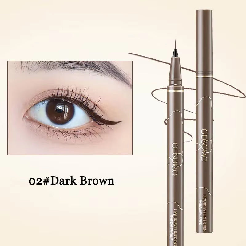 Ultra Thin Black Brown Lower Eyelash  Pen Waterproof Lasting Smooth Lying Silkworm Eyes Liner Pencils Eye Makeup Tools