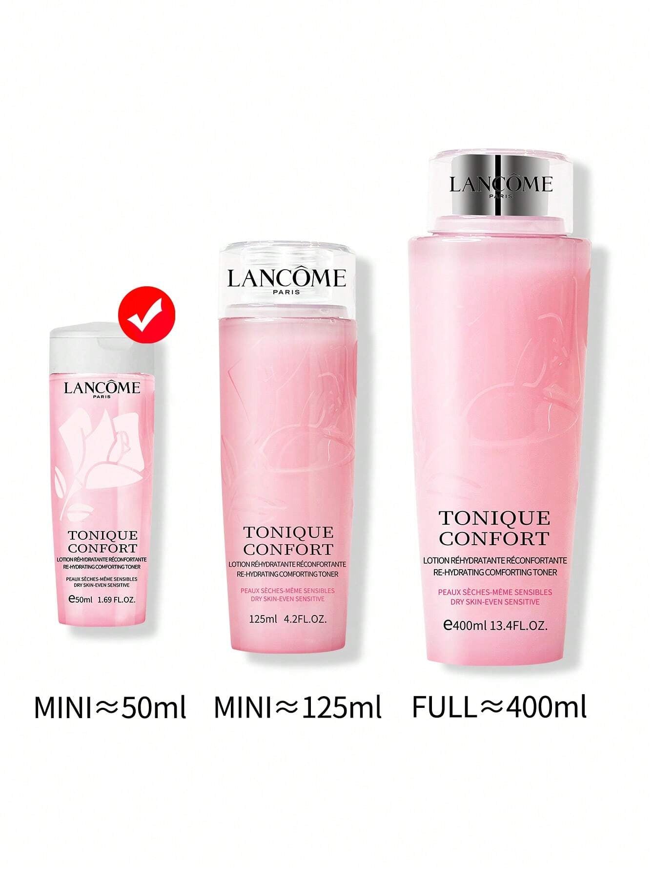 LancôMe LancôMe Tonique Confort Re-Hydrating Comforting Toner, Dry Skin-Even Sensitive for Improved Skin Hydration 4.2 FL.OZ./125ML Mini Size (New and Old Versions Are Shipped Randomly)