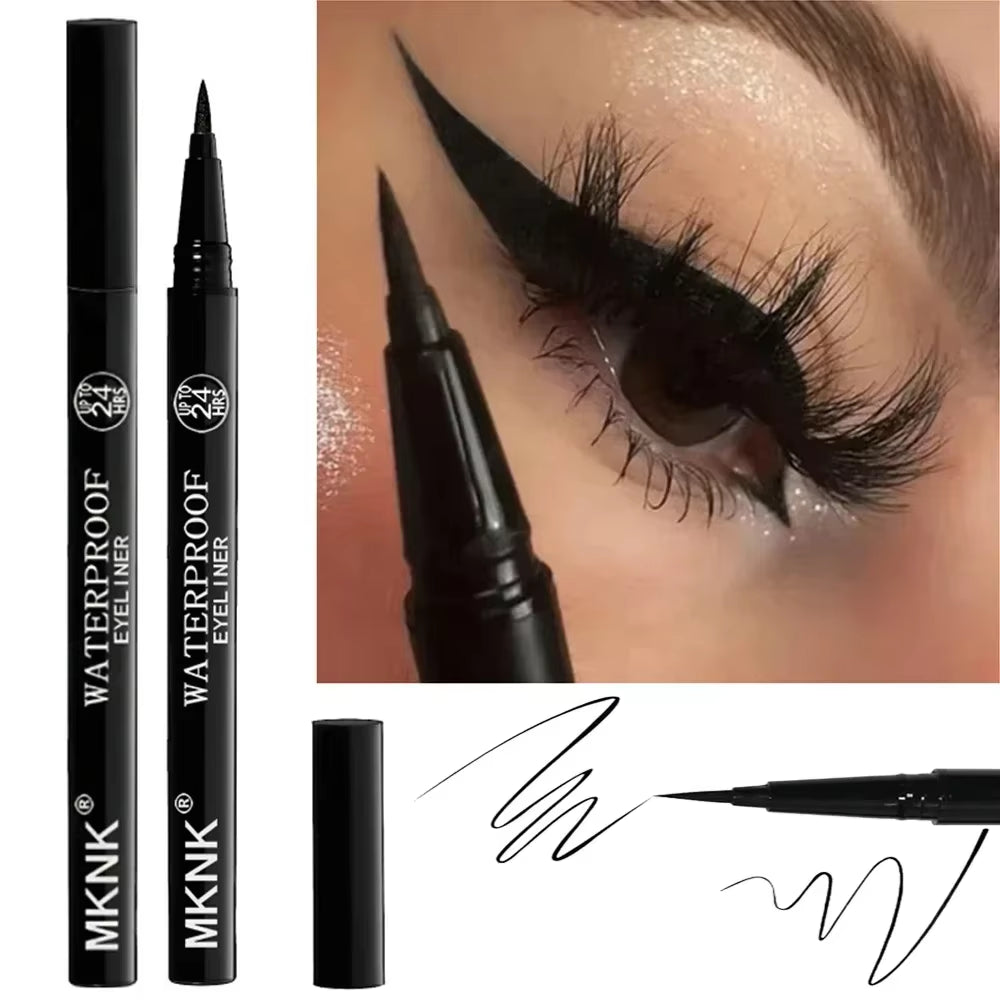 Quick-Dry Eyeliner Pencil Makeup Long Lasting Smooth Matte Eye Liner Waterproof anti Smudge Liquid Eyeliner Pen Eyes Cosmetics