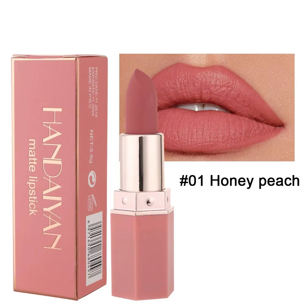 High-Pigmented Matte Lipstick Velvet Waterproof Long-Lasting Makeup Lips Cosmetics