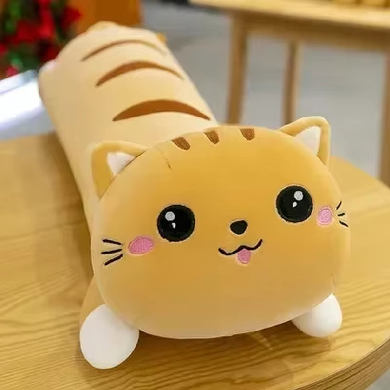 60CM Papa Dog Long Cat Cute Plush Toy Men and Women Models Sleeping Big Stuffed Animal Patung Dolls Pillow Children'S Toys Gifts