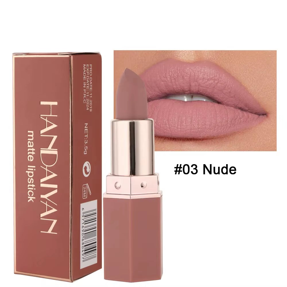 High-Pigmented Matte Lipstick Velvet Waterproof Long-Lasting Makeup Lips Cosmetics