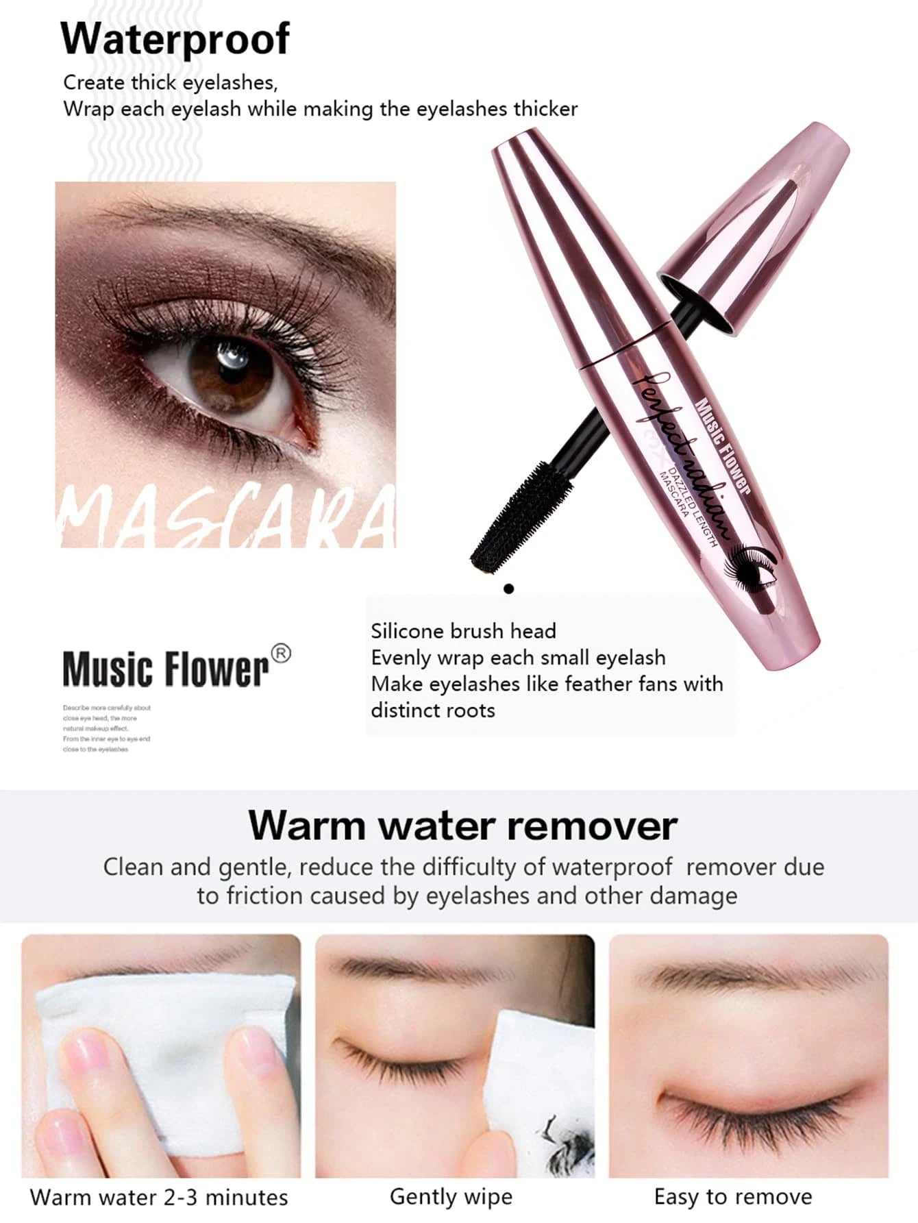 1Pc Volumizing & Smudge Proof Mascara