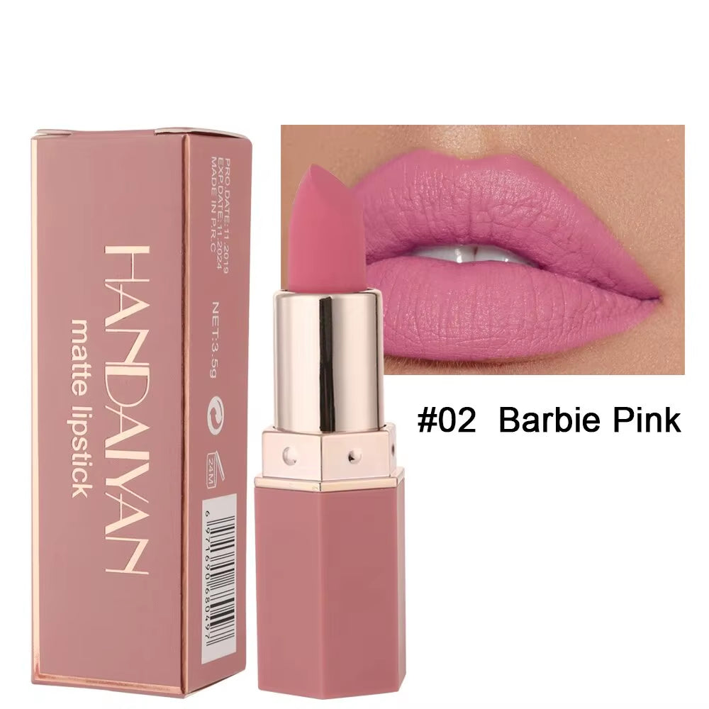 High-Pigmented Matte Lipstick Velvet Waterproof Long-Lasting Makeup Lips Cosmetics