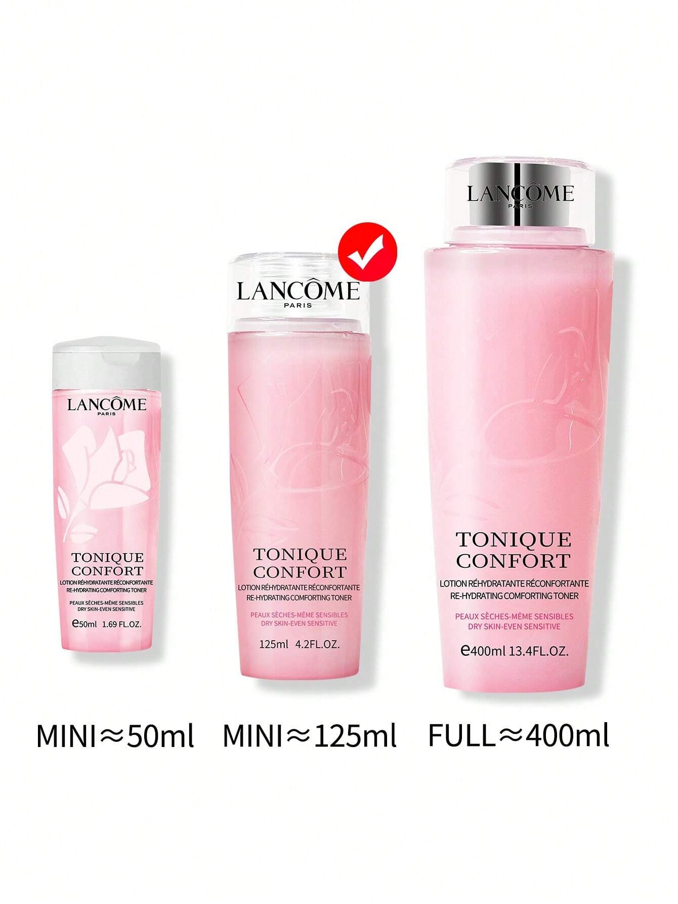 LancôMe LancôMe Tonique Confort Re-Hydrating Comforting Toner, Dry Skin-Even Sensitive for Improved Skin Hydration 4.2 FL.OZ./125ML Mini Size (New and Old Versions Are Shipped Randomly)