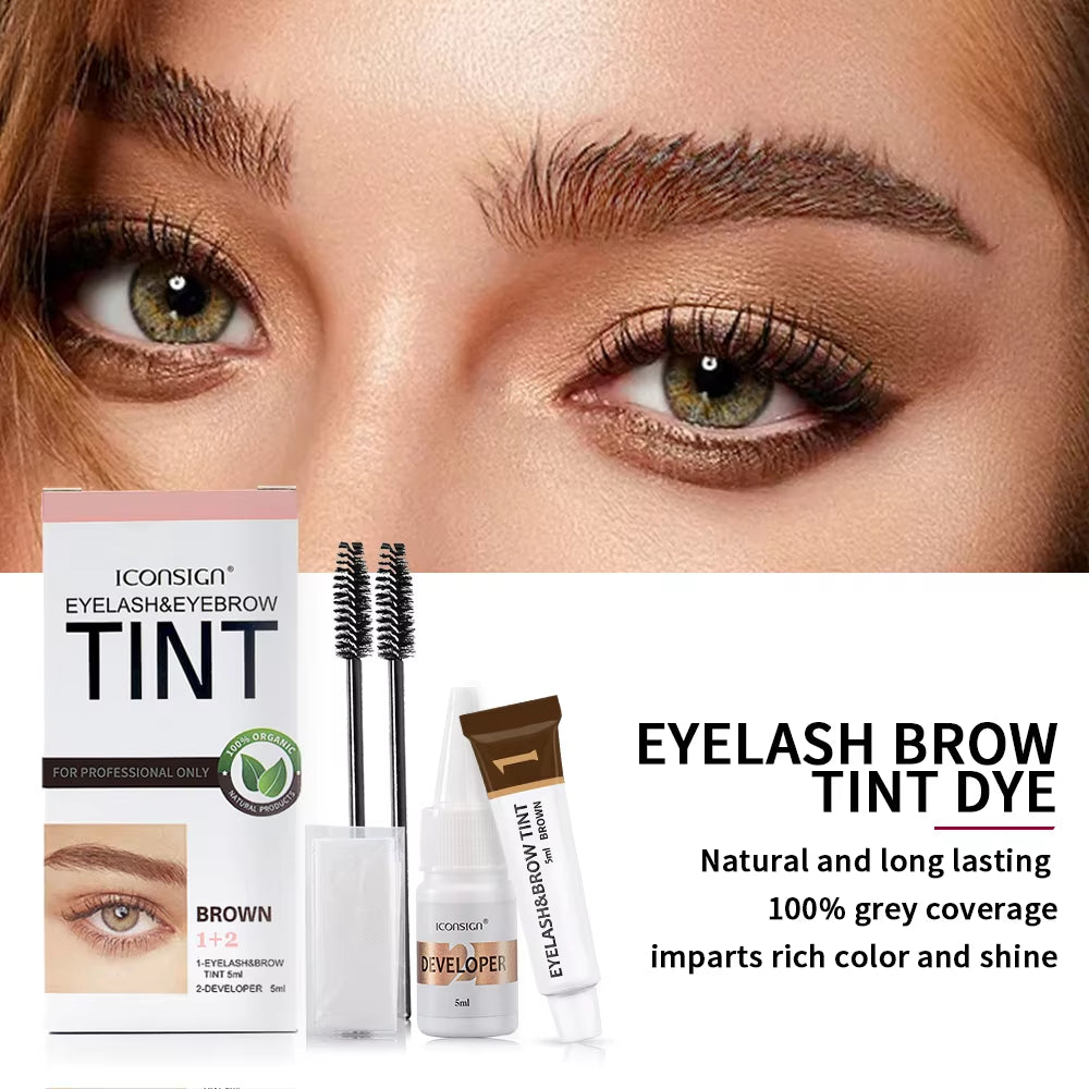 Eyelash Eyebrow Dye Tint Kit Brow Enhancer Mascara Lift Tinting Tattoo Eyes Makeup Tools