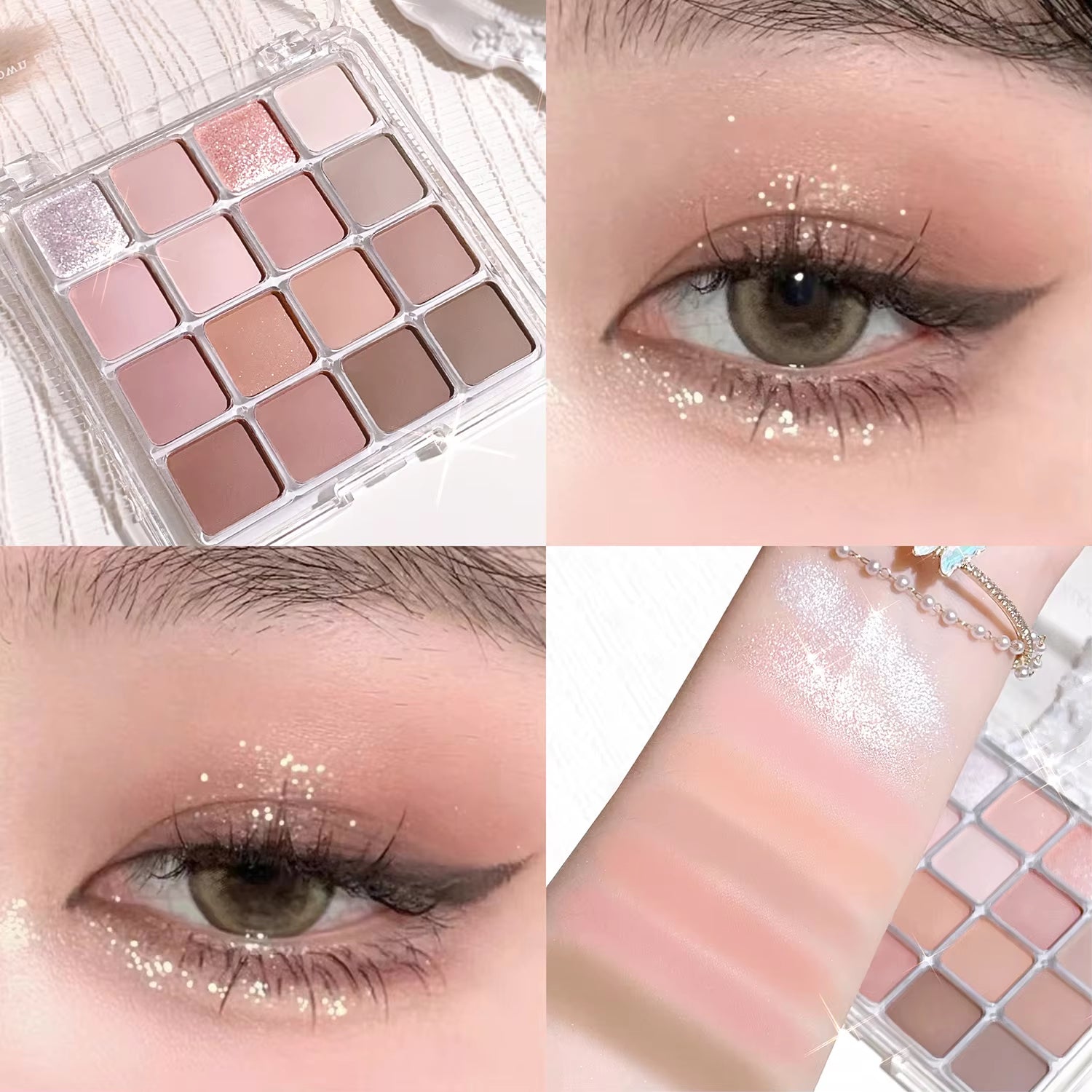 Sixteen-Color Sunset Magic Eye Shadow Plate Pearl Matte Earth Color Korean Makeup Eye Shadow