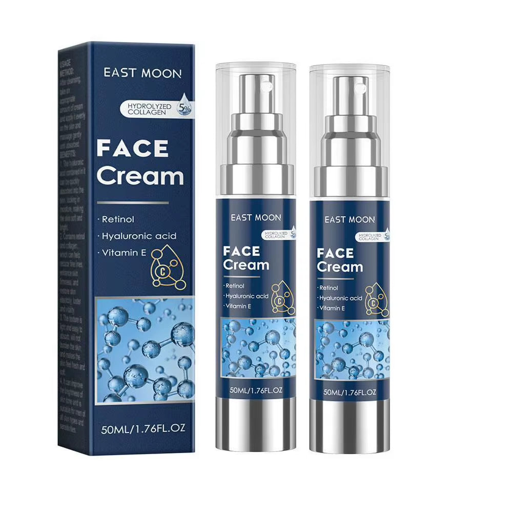 50Ml 6-In-1 Men Facial Moisturizer Cream Hydrating Revitalizing Skin Care Particle Face Cream with Collagen anti Aging & Wrinkle