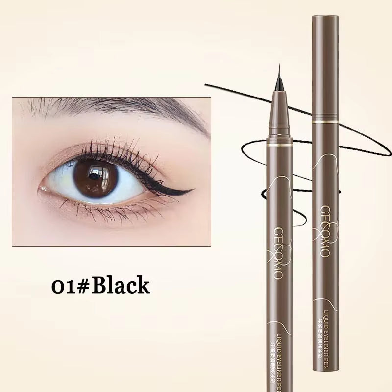 Ultra Thin Black Brown Lower Eyelash  Pen Waterproof Lasting Smooth Lying Silkworm Eyes Liner Pencils Eye Makeup Tools