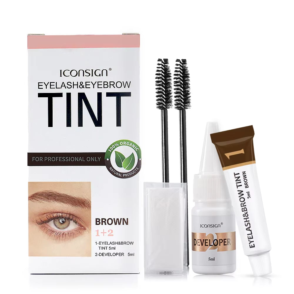 Eyelash Eyebrow Dye Tint Kit Brow Enhancer Mascara Lift Tinting Tattoo Eyes Makeup Tools