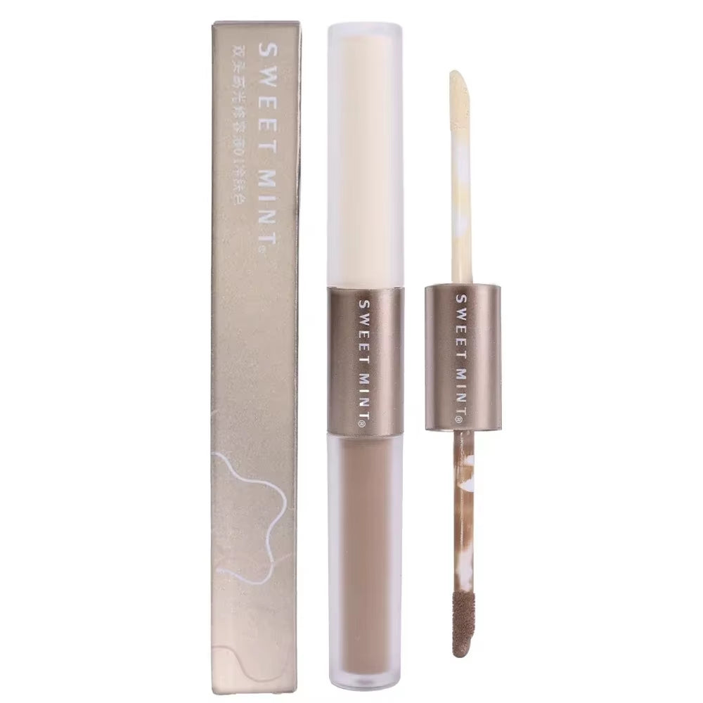 Double-Ended Highlighting Contouring Stick 2-In-1 Concealer Pencil Cement Grey Three-Dimensional Nose Shadow Bronzers Makeup Pen