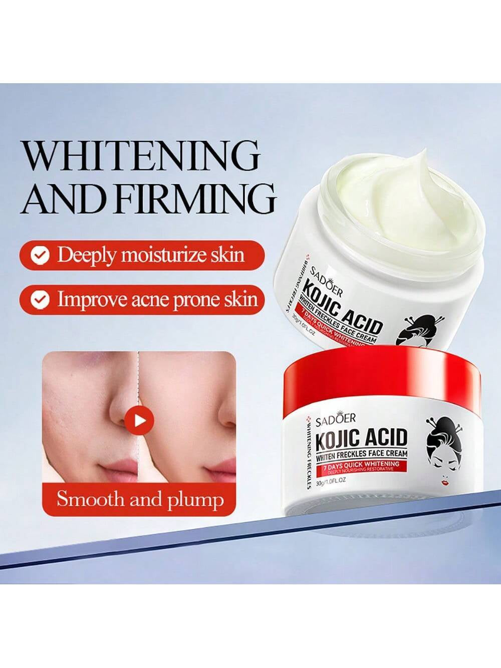 Whitening and Anti-Freckle Cream, Spot Removal, Moisturizing and Whitening Cream for Men and Women