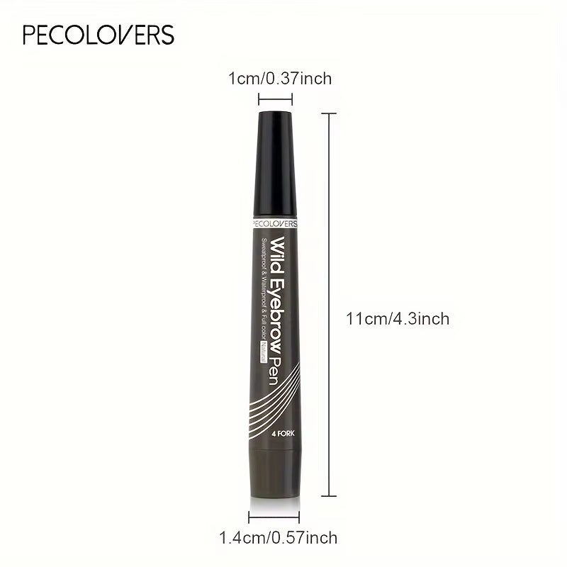 6 Colors 1Pc Eyebrow Pen Waterproof 4 Split Tip Eyebrows Pen Eyebrow Tattoo Pen Waterproof Liquid Black Eyebrow Makeup Pencil