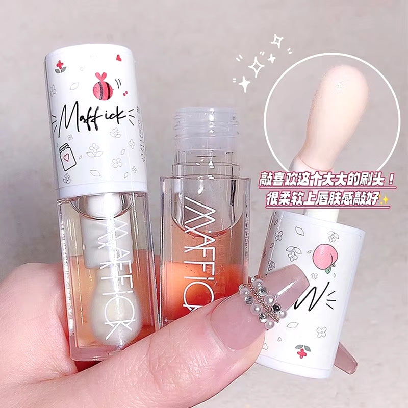 Make up Korean Beauty Cosmetics Lip Ink Gloss Labial Lips Moisturizer Jelly Lipstick Bright Oil Moisturizing Balm Big Lip Brush