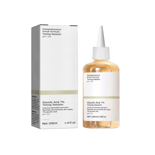 100Ml Glycolic Acid 7% Toning Solution to Remove Acne and Moisturize Skin Rejuvenating Lotion