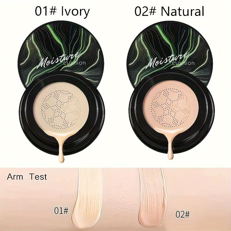 CC Cream Foundation Moisturizing Concealer Waterproof Oil, Mushroom Head Air Cushion, Long-Lasting Nude Makeup