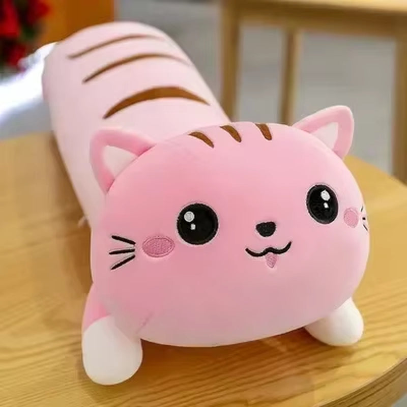 60CM Papa Dog Long Cat Cute Plush Toy Men and Women Models Sleeping Big Stuffed Animal Patung Dolls Pillow Children'S Toys Gifts