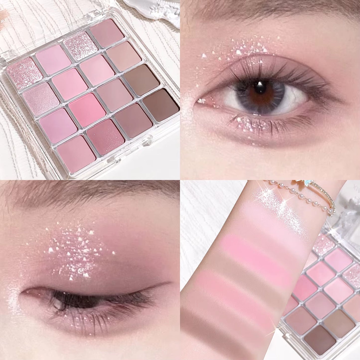 Sixteen-Color Sunset Magic Eye Shadow Plate Pearl Matte Earth Color Korean Makeup Eye Shadow