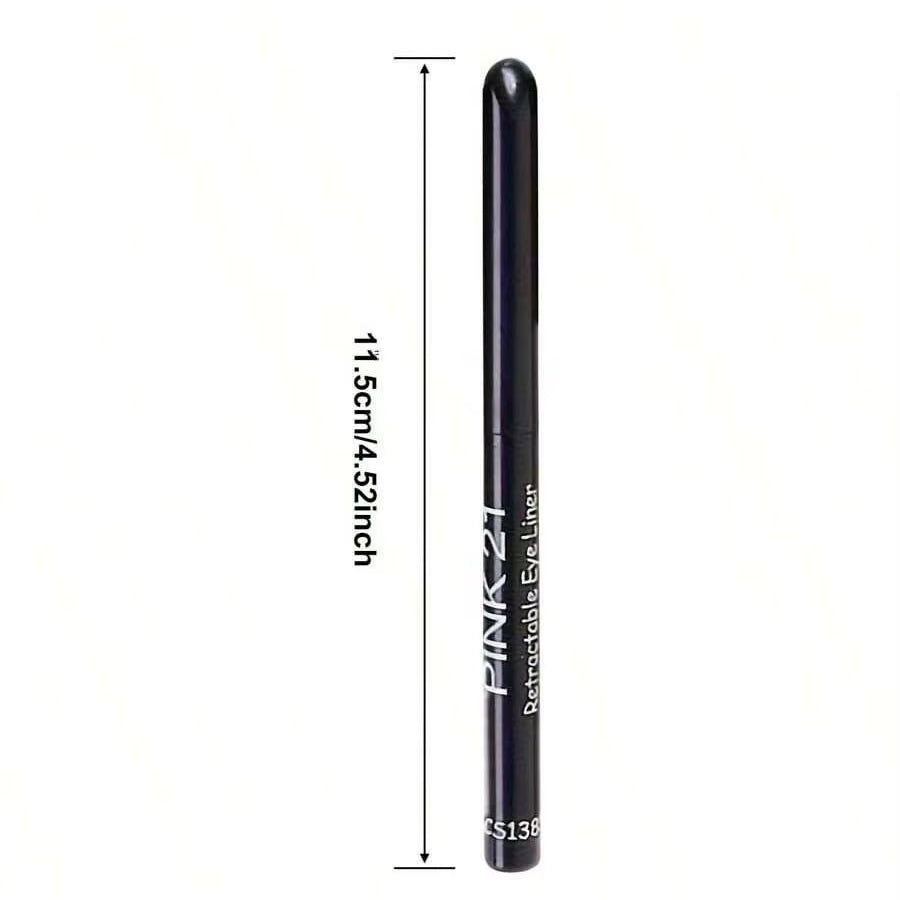 3Pcs Waterproof Black Eyeliner Pencils-Smudge-Proof, Long-Lasting &Beginner-Friendly Eye Makeup