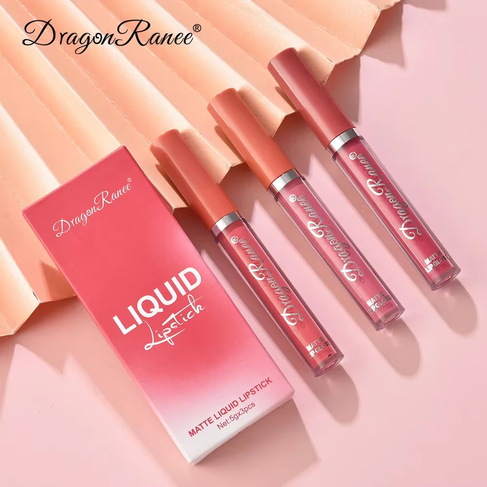 Korean Lipsticks Set Make up for Women Beauty Cosmetics Matte Lipsticks Waterproof Long Lasting the Best Liquid Lip Tint Stain