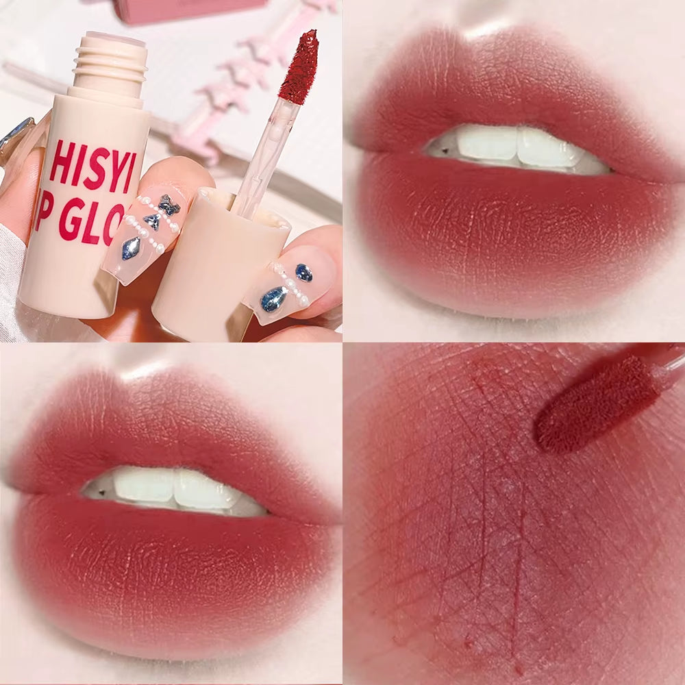 6 Colors Matte Velvet Lip Glaze, Natural Long-Lasting Highly Pigmented Lipstick, Portable Matte Finish Universal Lip Glaze Makeu