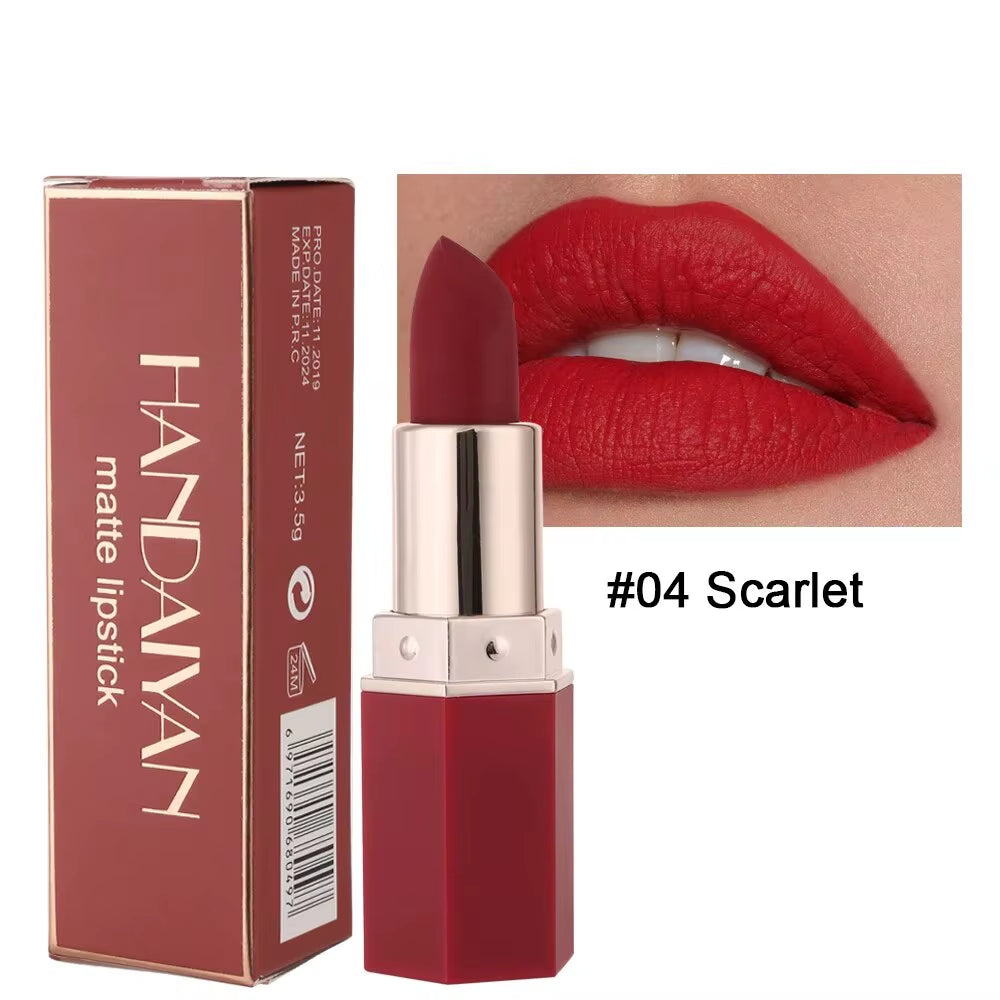 High-Pigmented Matte Lipstick Velvet Waterproof Long-Lasting Makeup Lips Cosmetics