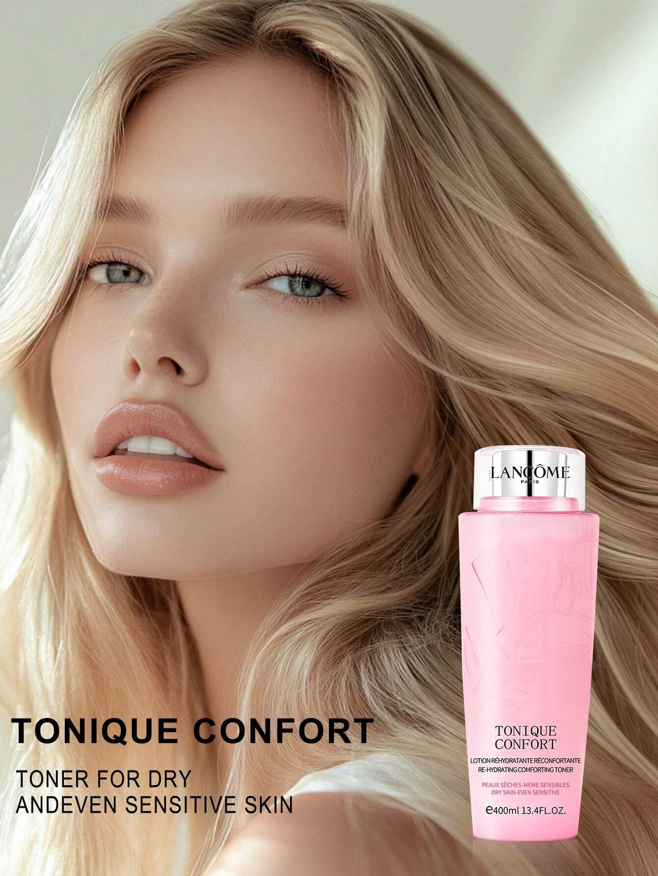 LancôMe LancôMe Tonique Confort Re-Hydrating Comforting Toner, Dry Skin-Even Sensitive for Improved Skin Hydration 4.2 FL.OZ./125ML Mini Size (New and Old Versions Are Shipped Randomly)