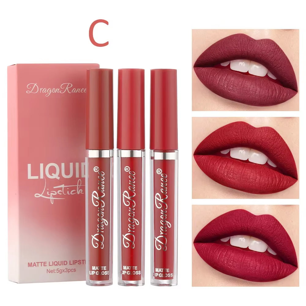 Korean Lipsticks Set Make up for Women Beauty Cosmetics Matte Lipsticks Waterproof Long Lasting the Best Liquid Lip Tint Stain